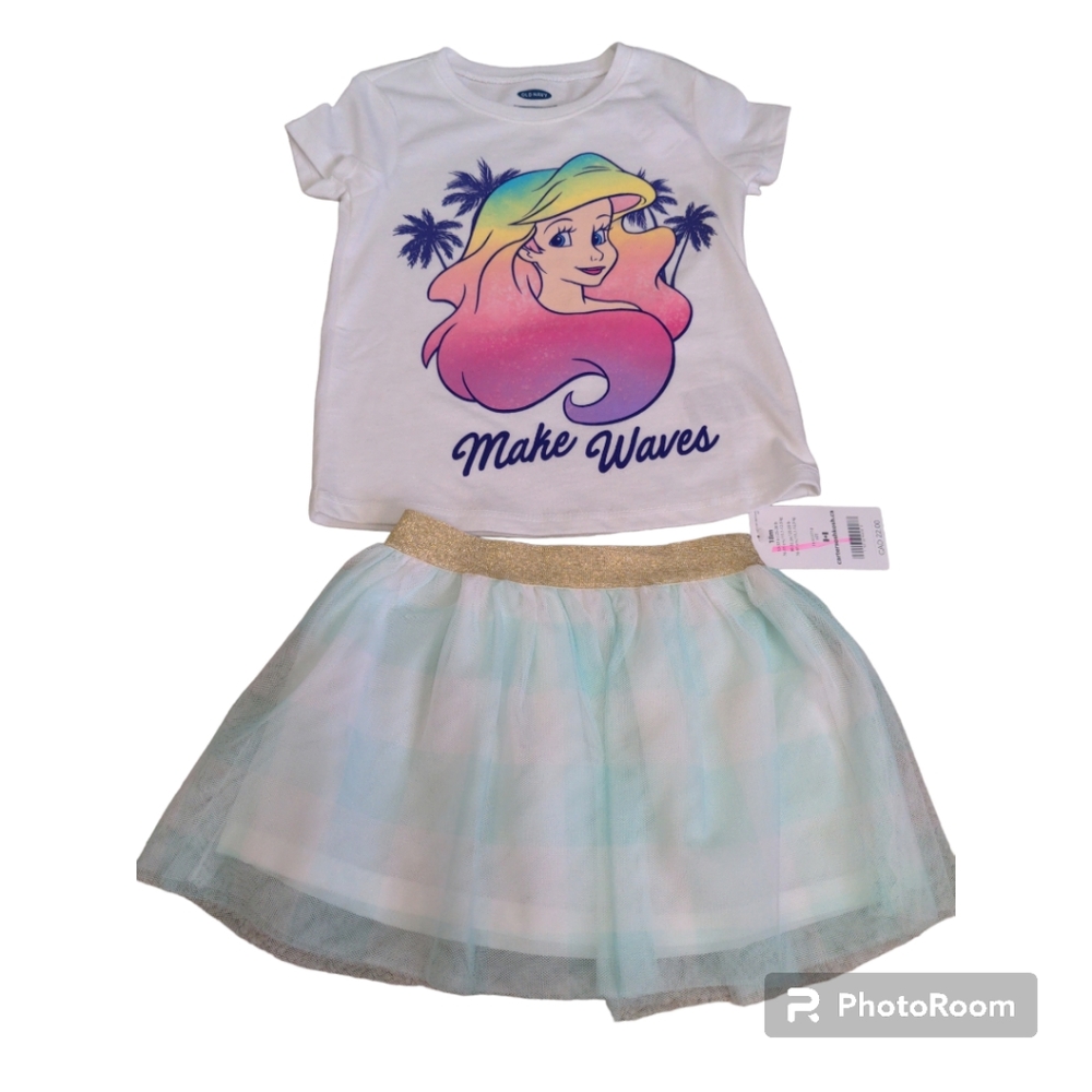 Disney's The Little Mermaid 2pc outfit (2t & 18m)